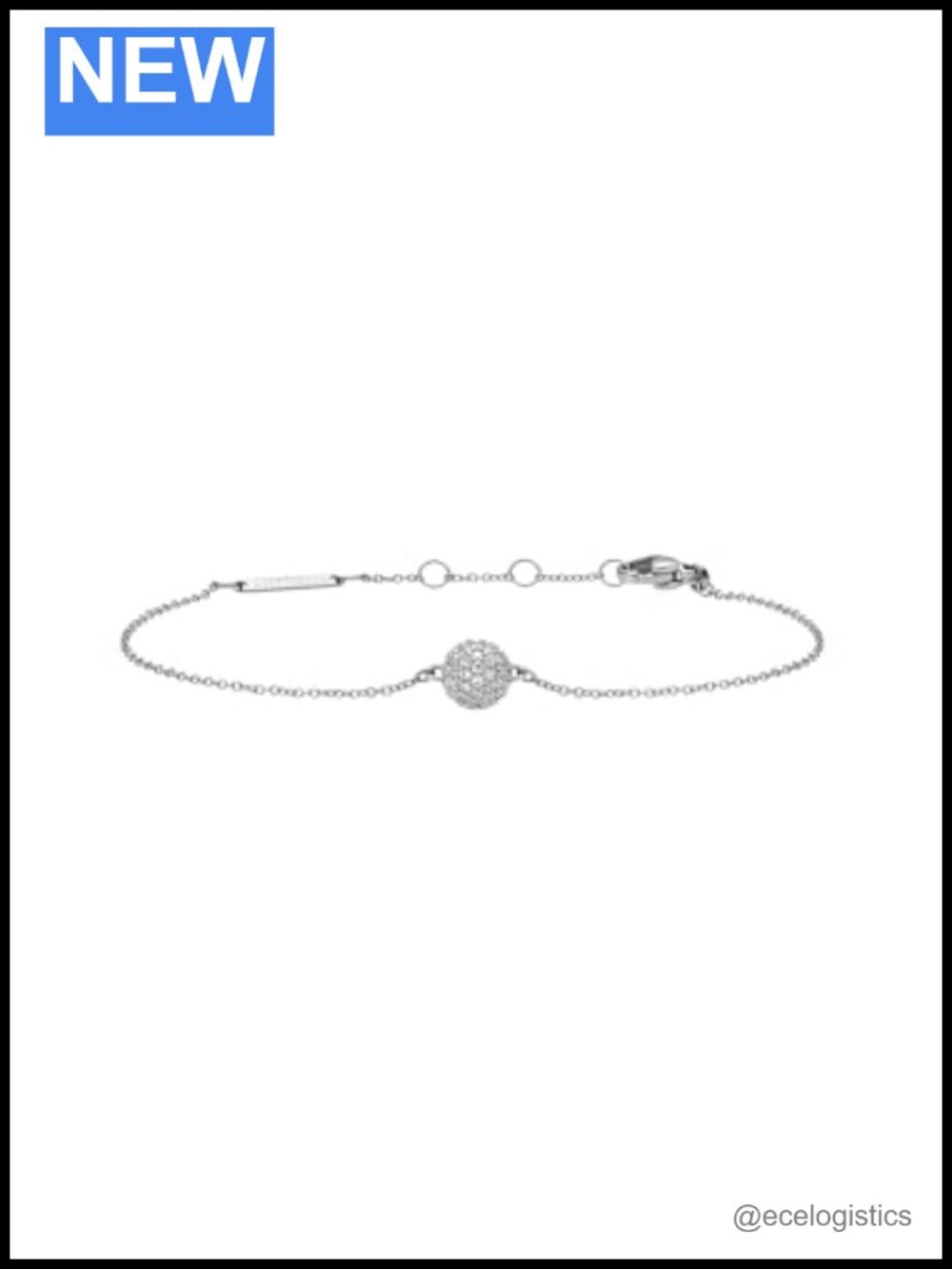 Pavé Crystal Charm Bracelet